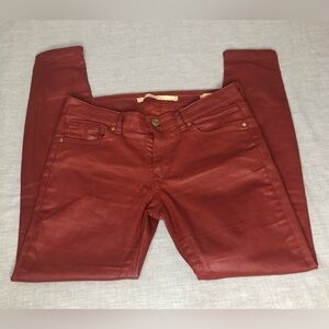 Deep Red Slim Fit CoaterJeans Size 4